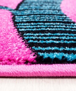 Alfombra para niños Mariposa y Pajarito - Violeta - close up zijkant, thumbnail