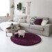 Alfombra pelo largo redonda - Shaggy Royal violeta - sfeer, thumbnail