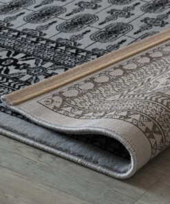 Alfombra persa Royalty - Gris - close up vouw