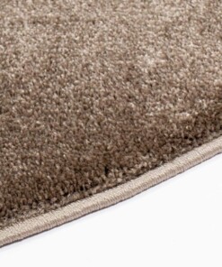 Alfombra redonda de terciopelo Gala - Marrón - close up zijkant, thumbnail