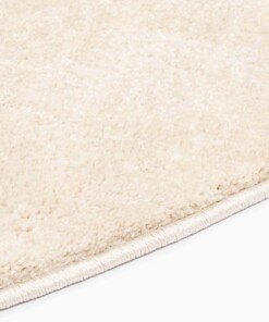Alfombra redonda de terciopelo Gala - Marfil - close up zijkant, thumbnail