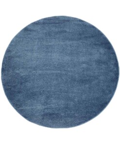 Alfombra redonda de terciopelo Gala - Azul oscuro - overzicht boven, thumbnail Alfombra redonda de terciopelo Gala - Azul oscuro - overzicht boven, thumbnail