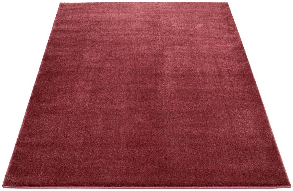 Alfombra cuadrada de terciopelo Gala - Roja - overzicht schuin Alfombra cuadrada de terciopelo Gala - Roja - overzicht schuin