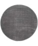Alfombra redonda de terciopelo Gala - Gris oscuro - overzicht boven, thumbnail