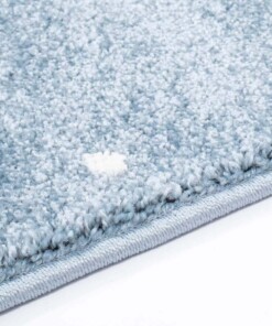 Alfombra infantil cuadrada - Luna azul/crema - close up zijkant, thumbnail