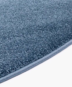 Alfombra redonda de terciopelo Gala - Azul oscuro - close up zijkant, thumbnail Alfombra redonda de terciopelo Gala - Azul oscuro - close up zijkant, thumbnail