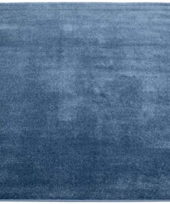 Alfombra cuadrada de terciopelo Gala - Azul oscuro - overzicht schuin, thumbnail