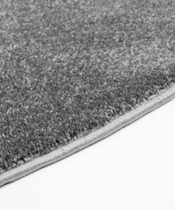 Alfombra redonda de terciopelo Gala - Gris oscuro - close up zijkant, thumbnail Alfombra redonda de terciopelo Gala - Gris oscuro - close up zijkant, thumbnail