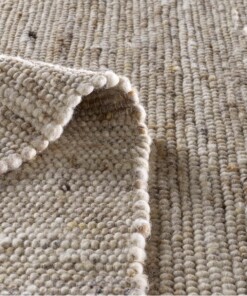 Alfombra de pasillo de lana tejida a mano Oslo - Beige/Crema Alfombra de pasillo de lana tejida a mano Oslo - Beige/Crema