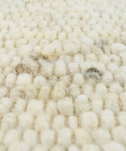 Alfombra de lana tejida a mano Veve - Beige/Crema - close up materiaal, thumbnail Alfombra de lana tejida a mano Veve - Beige/Crema - close up materiaal, thumbnail