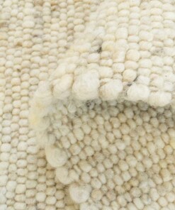 Alfombra de lana tejida a mano Veve - Beige/Crema - close up vouw, thumbnail Alfombra de lana tejida a mano Veve - Beige/Crema - close up vouw, thumbnail