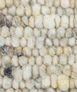 Alfombra de lana tejida a mano Veve - Beige/Gris - close up materiaal, thumbnail Alfombra de lana tejida a mano Veve - Beige/Gris - close up materiaal, thumbnail