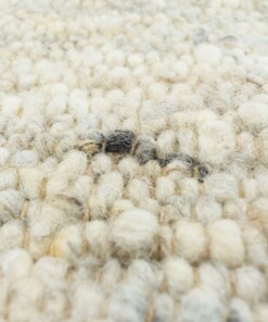 Alfombra de lana tejida a mano Veve - Beige/Gris - close up materiaal, thumbnail Alfombra de lana tejida a mano Veve - Beige/Gris - close up materiaal, thumbnail