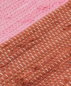 Alfombra kilim pasillo - Bomull rojo/blanco - close up materiaal, thumbnail Alfombra kilim pasillo - Bomull rojo/blanco - close up materiaal, thumbnail