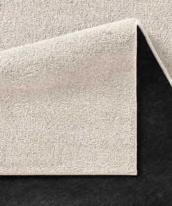 Alfombra de pelo liso Qualis - Crema - close up vouw, thumbnail Alfombra de pelo liso Qualis - Crema - close up vouw, thumbnail