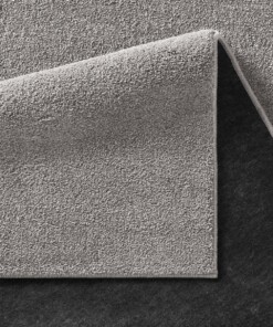 Alfombra de pelo liso Qualis - Gris oscuro - close up vouw, thumbnail Alfombra de pelo liso Qualis - Gris oscuro - close up vouw, thumbnail