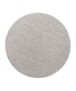 Alfombra redonda de pelo liso Qualis - Gris - overzicht boven, thumbnail