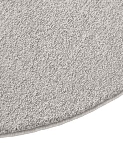 Alfombra redonda de pelo liso Qualis - Gris - close up zijkant, thumbnail Alfombra redonda de pelo liso Qualis - Gris - close up zijkant, thumbnail