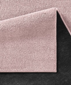 Alfombra de pelo liso Qualis - Rosa - close up vouw, thumbnail
