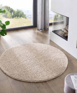 Alfombra redonda de pelo largo Classic - Crema - sfeer, thumbnail