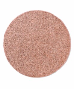 Alfombra redonda de pelo largo Classic - Rosa - overzicht boven, thumbnail