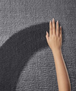 Alfombra suave Loft - Antracita (lavable a 30 °C) - close up materiaal, thumbnail Alfombra suave Loft - Antracita (lavable a 30 °C) - close up materiaal, thumbnail