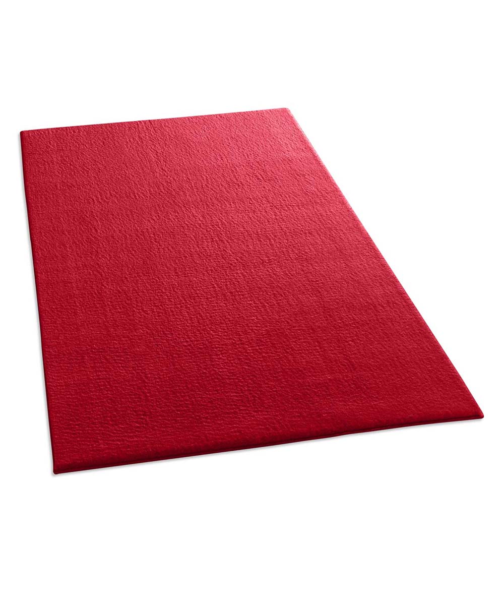 Alfombra suave Loft - Roja (lavable a 30 °C) - overzicht schuin Alfombra suave Loft - Roja (lavable a 30 °C) - overzicht schuin