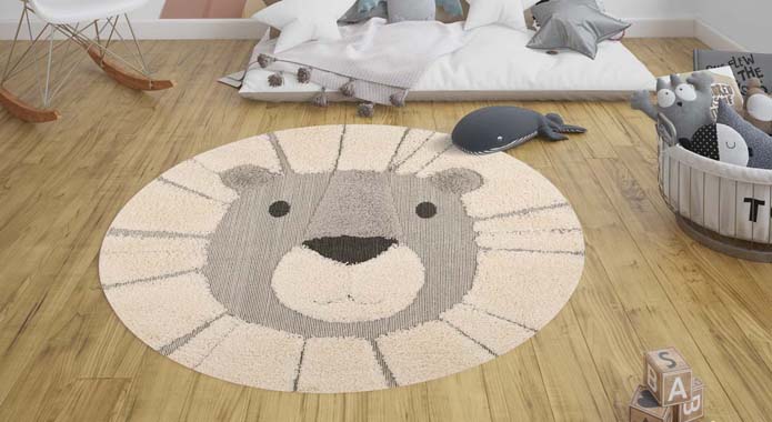 Alfombra infantil de león