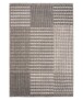 Alfombra de exterior a cuadros Urban - Gris/Crema - overzicht boven, thumbnail