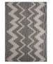 Alfombra de pasillo de exterior en zigzag Sunny - Gris Oscuro - overzicht boven, thumbnail