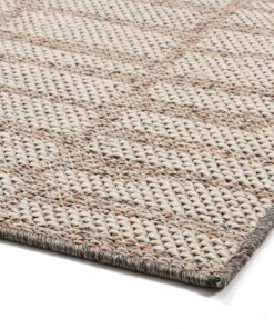 Alfombra de exterior efeto piedra - Rosa Antiguo/Crema - close up hoek, thumbnail