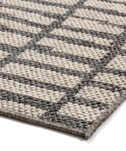 Alfombra de exterior efeto piedra - Gris/Crema - close up hoek, thumbnail