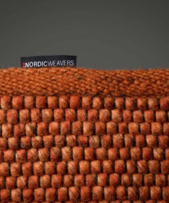 Alfombra de lana Lett - Coñac - close up zijkant, thumbnail Alfombra de lana Lett - Coñac - close up zijkant, thumbnail