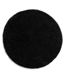 Alfombra redonda de pelo largo Shaggy Grand - Antracita - overzicht boven, thumbnail
