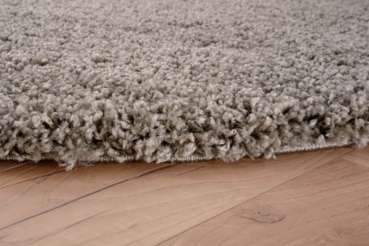 Alfombra redonda de pelo largo Shaggy Grand - Gris claro Alfombra redonda de pelo largo Shaggy Grand - Gris claro