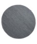 Alfombra redonda de lana Lett - Azul acero - overzicht boven, thumbnail