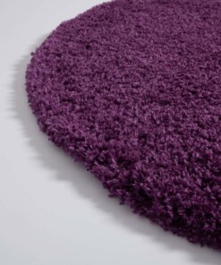 Alfombra redonda de pelo largo - Cozy Shaggy - Violeta - close up zijkant, thumbnail Alfombra redonda de pelo largo - Cozy Shaggy - Violeta - close up zijkant, thumbnail