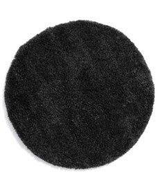 Alfombra redonda de pelo largo - Cozy Shaggy - Antracita - overzicht boven, thumbnail