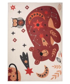 Alfombra con ositos para niños - Happy Dreams Multicolor - overzicht boven, thumbnail