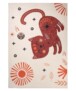 Alfombra con gatos para niños - Happy Dreams Multicolor - overzicht boven, thumbnail