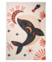 Alfombra para niños con ballenas - Happy Dreams Multicolor - overzicht boven, thumbnail