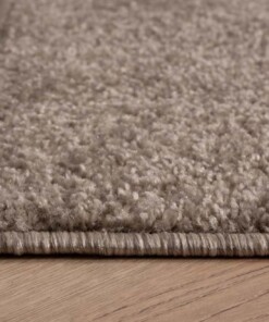 Alfombra cuadrada de pelo liso Fine - Beige - close up