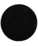 Alfombra redonda de pelo liso Fine - Antracita - overzicht boven, thumbnail