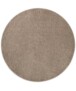 Alfombra redonda de pelo liso Fine - Beige - overzicht boven, thumbnail