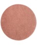 Alfombra redonda de pelo liso Fine - Rosa - overzicht boven, thumbnail
