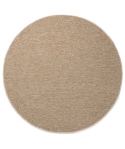 Alfombra buclé redonda Lush - Beige - overzicht boven