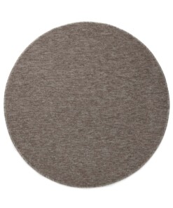 Alfombra buclé redonda Lush - Gris paloma - overzicht boven