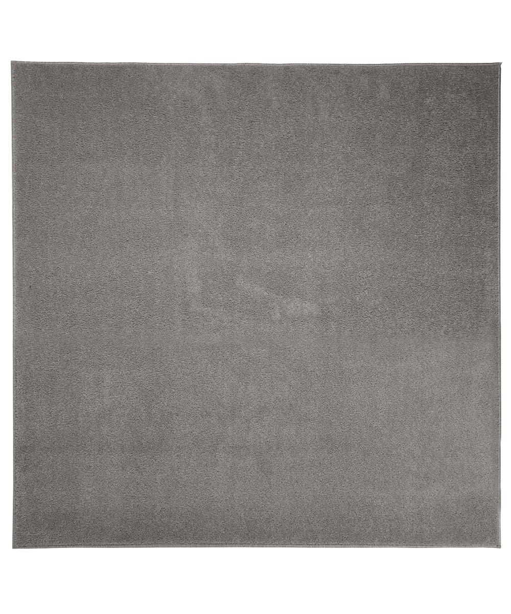 Alfombra cuadrada de pelo liso Fine - Gris claro - overzicht boven Alfombra cuadrada de pelo liso Fine - Gris claro - overzicht boven