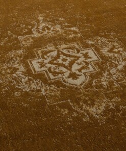 Alfombra vintage - Nomad - Amarillo mostaza - close up, thumbnail