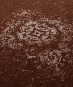 Alfombra vintage - Nomad - Color óxido - close up, thumbnail